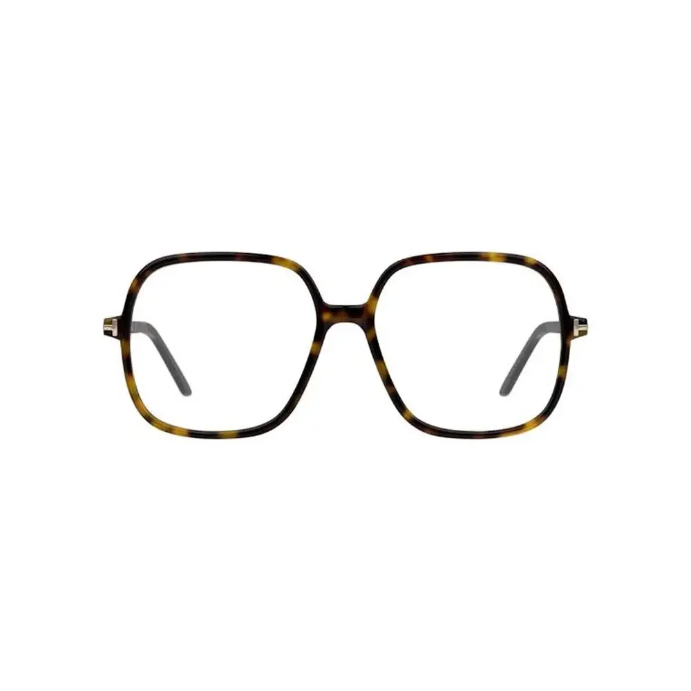 Tom Ford FT5764-B Havana Brown Square Bluelight Eyeglasses Frames